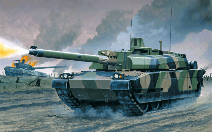 AMX Leclerc, Franc&#234;s tanque, modernos ve&#237;culos blindados, pintado tanque