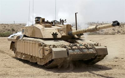 Challenger II, Tanque de guerra, Tanques brit&#226;nicos, modernos ve&#237;culos blindados, deserto