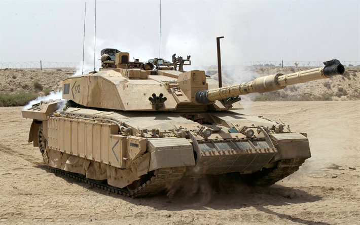 Challenger II, Battle tank, British tanks, modern armored vehicles, desert