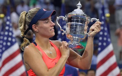 Angelique Kerber, Tenis, WTA, Retrato, trofeo, Spain, Spanish tenis player