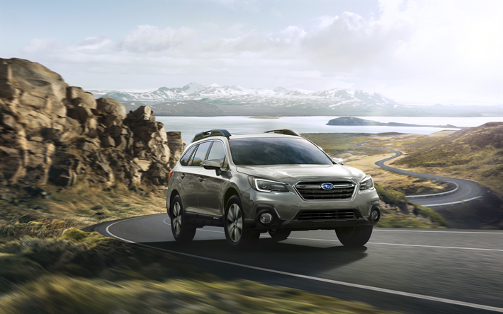 Subaru Outback, 2018 voitures, v&#233;hicules multisegments, route, Subaru