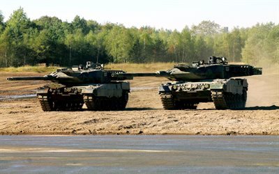 Leopard 2, tanques alemanes, Leopard 2A6, Alemania, alem&#225;n batalla de tanques, veh&#237;culos blindados Modernos