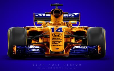 La f&#243;rmula 1, 2017 autos, F1, McLaren MCL32, McLaren F1