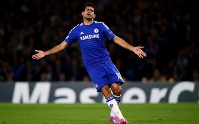 Diego Costa, Chelsea, clube de futebol, Brasileiro jogador de futebol, Premier League, futebol