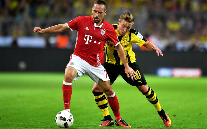 Franck Ribery, Bayern M&#252;nchen, Borussia Dortmund, Felix Passlack, jalkapalloilijat, jalkapallo, Bundesliiga, BVB 09