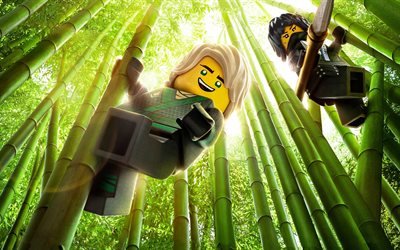 The Lego Ninjago Movie, 2018, Ninja, forest, Sensei Wu