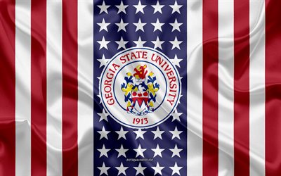جامعة ولاية جورجيا شعار, العلم الأمريكي, أثينا, جورجيا, الولايات المتحدة الأمريكية, شعار جامعة ولاية جورجيا