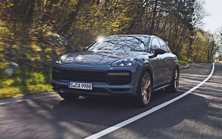 Porsche Cayenne Turbo GT, 4k, SUV, 2021 voitures, autoroute, voitures de luxe, 2021 Porsche Cayenne, voitures allemandes, Porsche