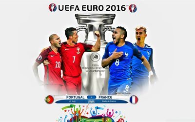 jalkapallo, ranska, mestaruus, lopullinen, portugali, euro 2016, uefa