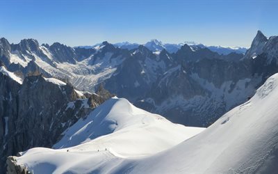top, alpes, alpes fran&#231;aises, montagnes, pic, france