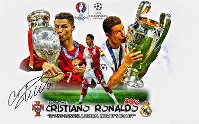 cristiano ronaldo, euro, 2016, campe&#243;n, francia, la uefa, jugador