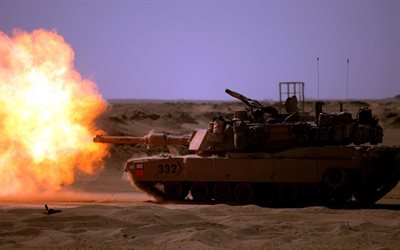 M1A1 Abrams, American s&#228;ili&#246;, tankki ampui, liekki, YHDYSVALTAIN Armeija, M1 Abrams