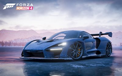 4k, McLaren Senna, supercars, autosimulator, 2018 games, Forza Horizon 4
