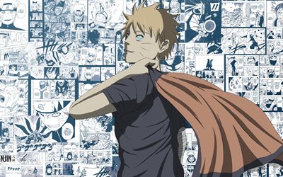 Naruto, konst, Naruto Uzumaki, portr&#228;tt, profil, tecken, huvudpersonen