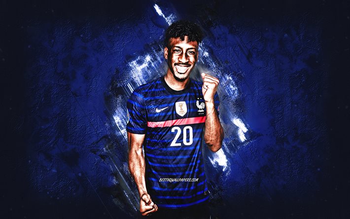 ダウンロード画像 キングスレイ コマン フランス代表サッカーチーム フランスのサッカー選手 縦向き フランス サッカー 青い石の背景 フリー のピクチャを無料デスクトップの壁紙