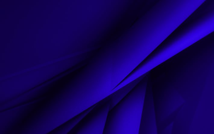 forme geometriche blu scuro, 4K, trame 3D, trame geometriche, sfondi blu scuro, sfondo geometrico 3D, sfondi astratti blu scuro