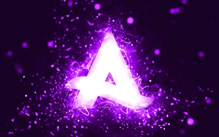 afrojack-violett-logo, 4k, niederl&#228;ndische djs, violette neonlichter, kreativer, violetter abstrakter hintergrund, nick van de wall, afrojack-logo, musikstars, afrojack