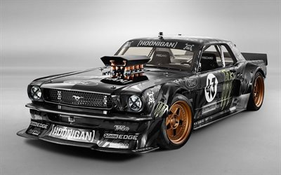 Ford Mustang Hoonigan, 1965 cars, Gymkhana 7, supercars, Ford