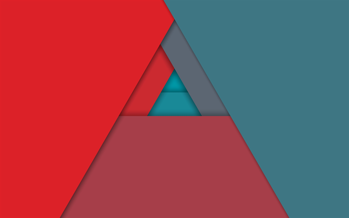 triangle, art, android, geometry, abstract material, creative