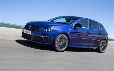 Peugeot 308 GTi, 2018 cars, movement, french cars, Peugeot