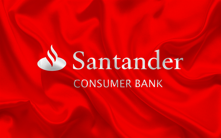 サンタンデール, スペインの銀行, サンタンデールマーク, エンブレム, 赤いシルクフラグ