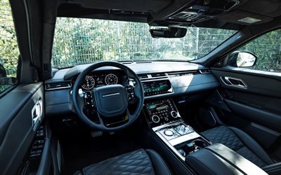Land Rover, Range Rover Velar, 2020, inside view, interior, British cars, SUV, Manhart SV 600, tuning Velar