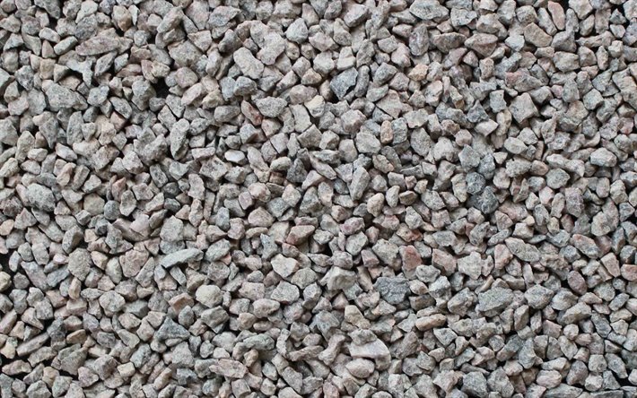Granit smula texturer, makro, sten texturer, granit crumb, gr&#229; bakgrund, sten bakgrund