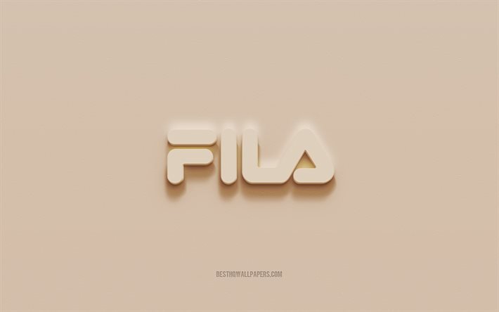 ダウンロード画像 Filaのロゴ 茶色の漆喰の背景 Fila3dロゴ ブランド フィラエンブレム 3dアート Fila フリー のピクチャを無料デスクトップの壁紙