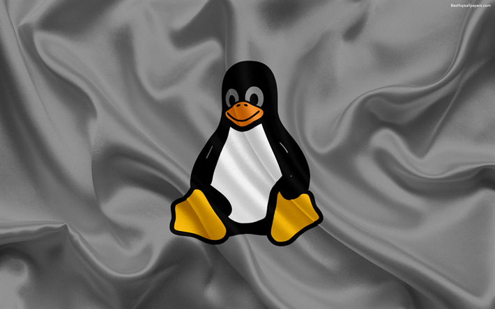 Linux, Penguin, logo, syst&#232;me d&#39;exploitation, embl&#232;me
