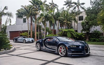 Bugatti Chiron, 2017, hypercar, supercar, sports coupe, fast cars, Bugatti