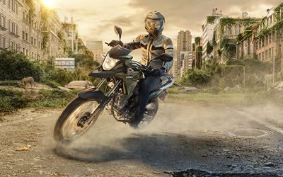 Honda XRE 190, biker, 2018 polkupy&#246;r&#228;&#228;, superbike, uusi XRE 190, Honda