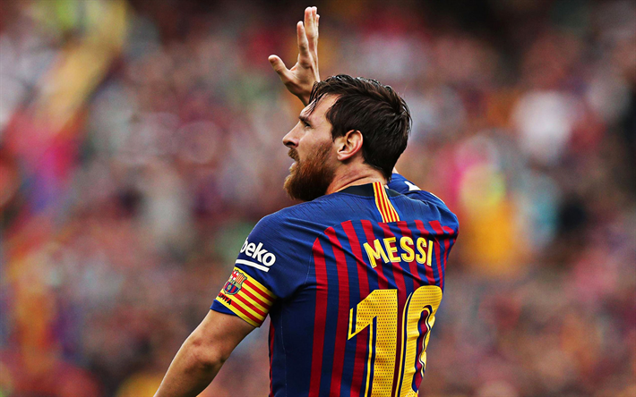Lionel Messi, Barcelona FC, muotokuva, 10 numero, Katalonian football club, Argentiinalainen jalkapalloilija, Liiga, Espanja