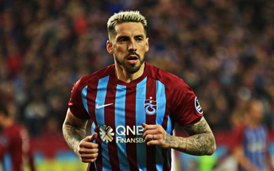 Jose Sosa, Trabzonspor, calciatore Argentino, centrocampista, ritratto, Super League, Turchia