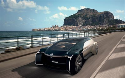ルノー EZ-Ultimo概念, 2018, 4k, 車の未来, 概念, フロントビュー, 外観, ルノー