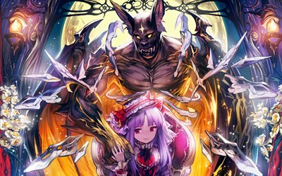Vampire Ruler, night, monster, artwork, manga, Rage of the Bahamut