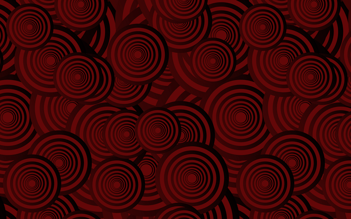 de color rojo oscuro de textura con los c&#237;rculos, los c&#237;rculos rojos de la textura, la textura retro, oscuro fondo creativo, c&#237;rculos rojos de fondo