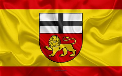 Bona Bandeira, 4k, textura de seda, seda bandeira, Cidade alem&#227;, Bona, Alemanha, Europa, Bandeira de Bonn, bandeiras de cidades alem&#227;s