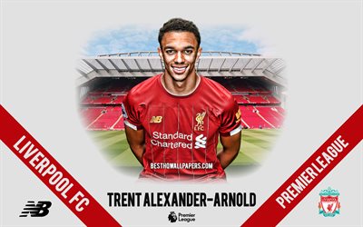 Trent Alexander-Arnold, Liverpool FC, portrait, English footballer, defender, 2020 Liverpool uniform, Premier League, England, Liverpool FC footballers 2020, football, Anfield