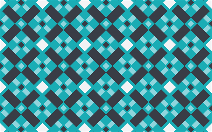 turquesa retro textura, turquesa plano de fundo cinza, vetor retr&#244; de fundo, geom&#233;tricas textura, fundo azul