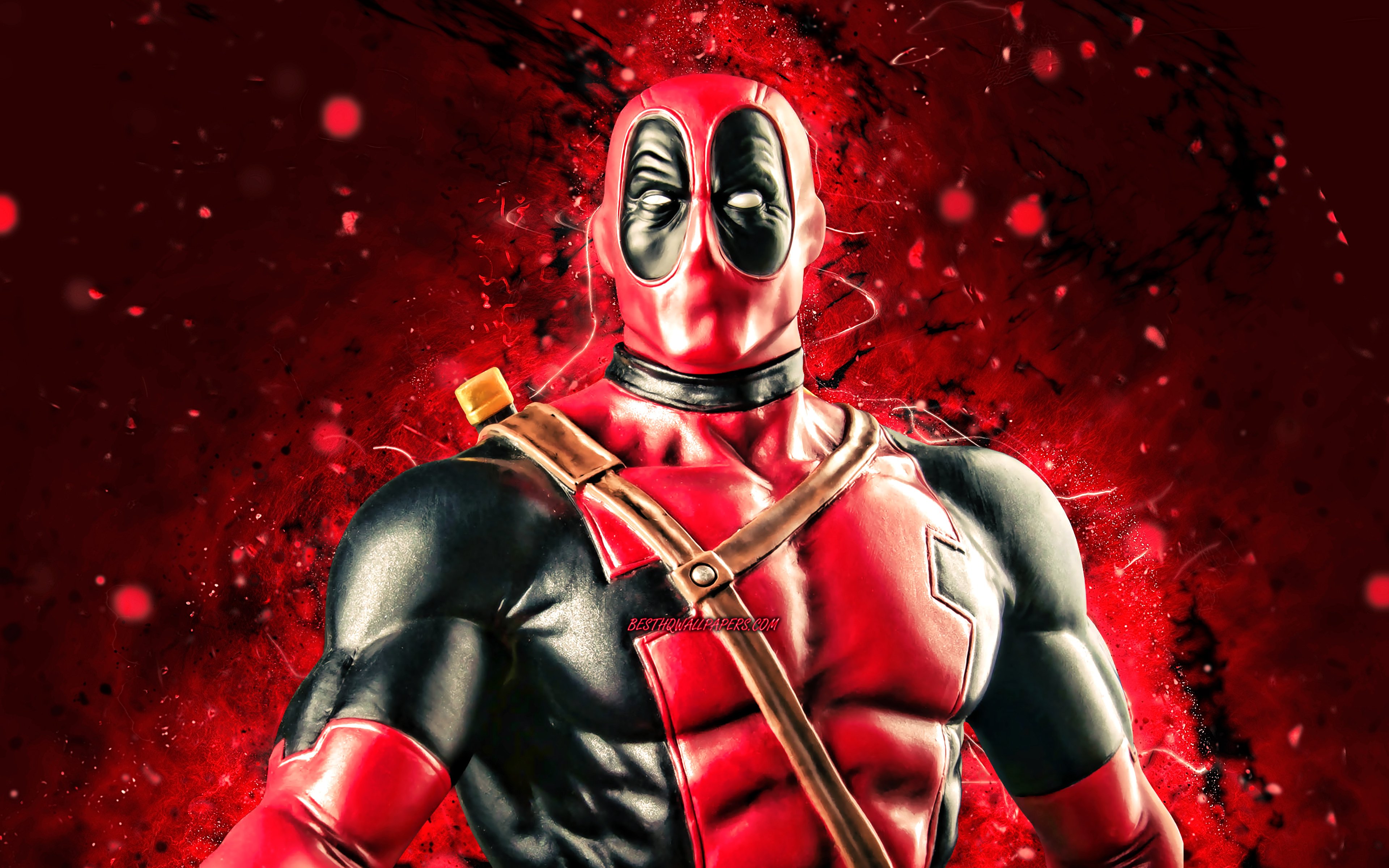 Download wallpapers Deadpool, 4k, red neon lights, superheroes, Marvel  Comics, Deadpool 4K, Cartoon Deadpool for desktop with resolution  3840x2400. High Quality HD pictures wallpapers