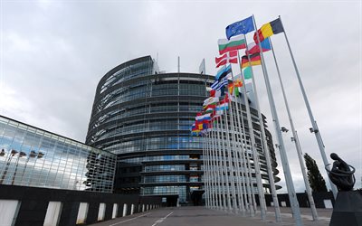 European Parliament, Brussels, Belgium, 4k, modern building, European Union