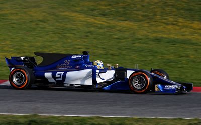 Marcus Ericsson, Sauber F1 Team, 4k, Formula 1, racing car, Swedish racer