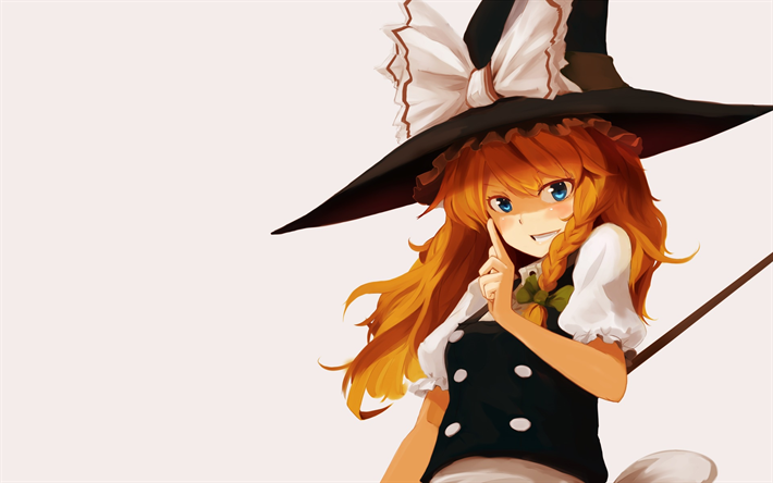 Touhou Project, Marisa Kirisame, Touhou, art, anime manga, Japanese manga