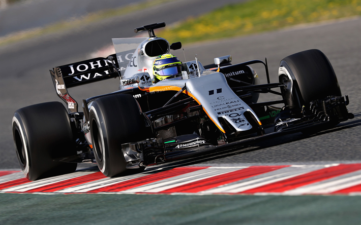 1 Sergio Perez, 4k, Form&#252;l, Meksikalı yarış&#231;ı, Sahara Force India F1 Team