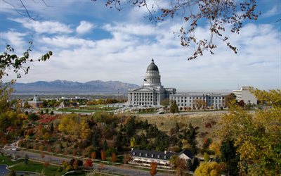 Utah State Capito, Salt Lake City, Utah, USA, 4k, American city, Capitol
