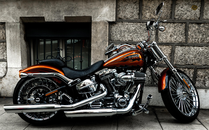 A Harley-Davidson, luxo motocicleta, chopper, os carros americanos