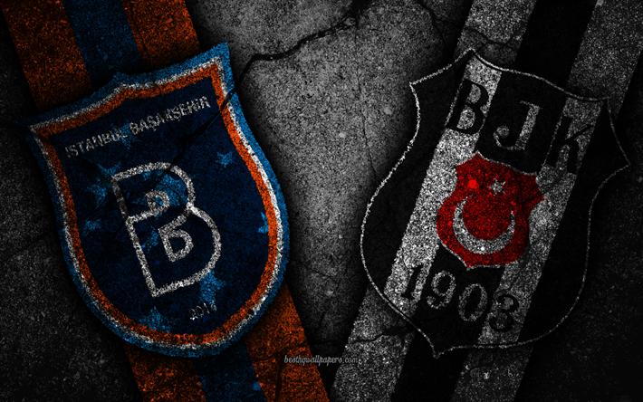 Basaksehir vs Besiktas, Omg&#229;ng 11, Super League, Turkiet, fotboll, Başakşehir FC, Besiktas FC, turkish football club
