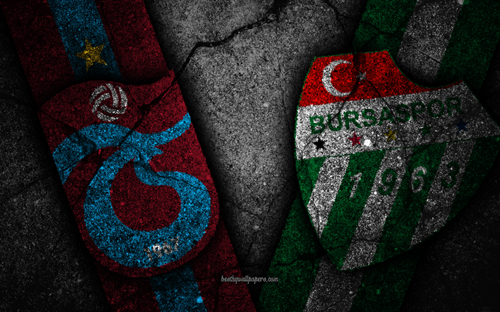 Trabzonspor vs Bursaspor, Tondo 11, Super Lig, Turchia, il calcio, il Trabzonspor FC, Bursaspor FC, calcio, squadra di calcio turco