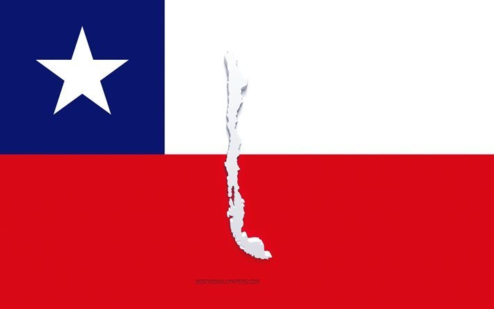 Feliz Ano Novo 2022 Chile, fundo branco, Chile 2022, Chile 2022 Ano Novo, conceitos 2022, Chile, Bandeira do Chile