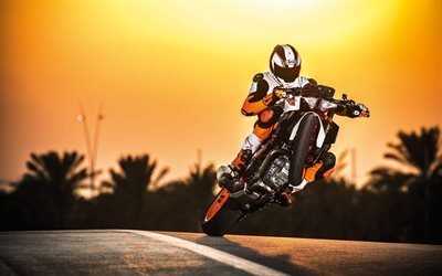 KTM 1290, Super Duke R Stunt, 2017, esportes motocicletas